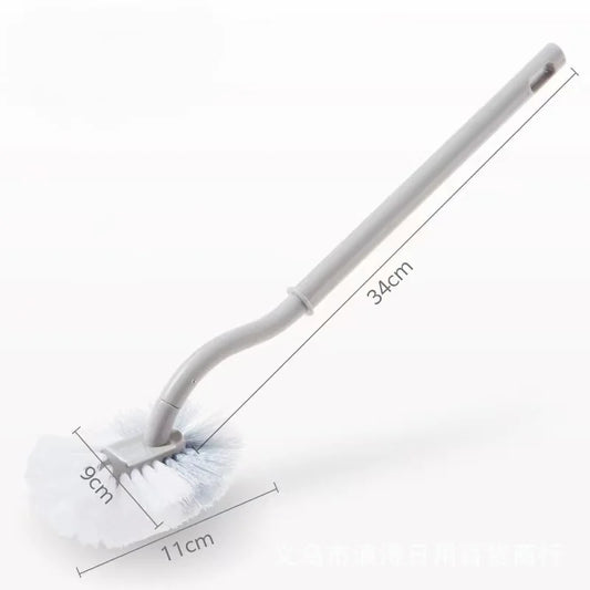 Plastic Toilet Brush Long Handle Soft Hair WC Cleaning Brush Squatting Pan Clea image 0
