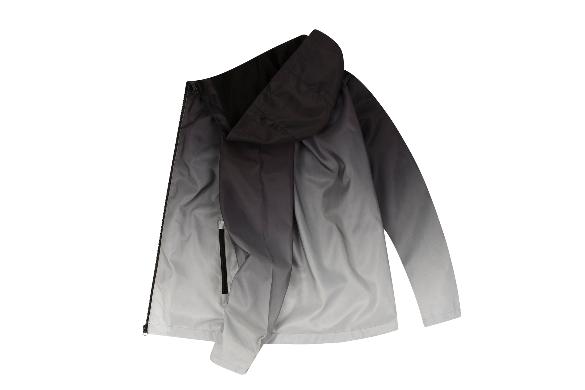 New Men's Clothing Trench Gradient Breathable Pockets Zipper Hooded Pockets Spo image 2