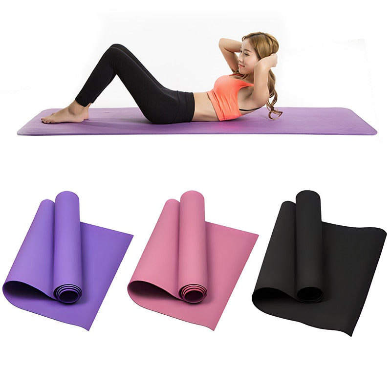 4MM Thick EVA Yoga Mats Anti-slip Sport Fitness Mat Blanket For Exercise Yoga A image 1