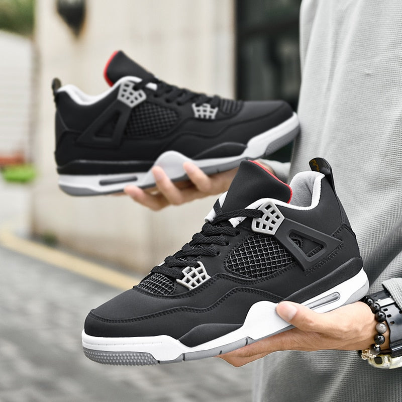 Men's Basketball Shoes Fitness Training White Sneakers Breathable Anti Slip Out image 12