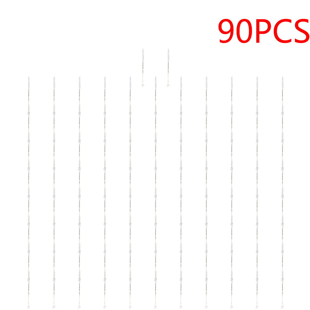 25-100PCS Drinking Pipe Brushes Stainless Steel Straw Oil Stains Removal Brush  image 4