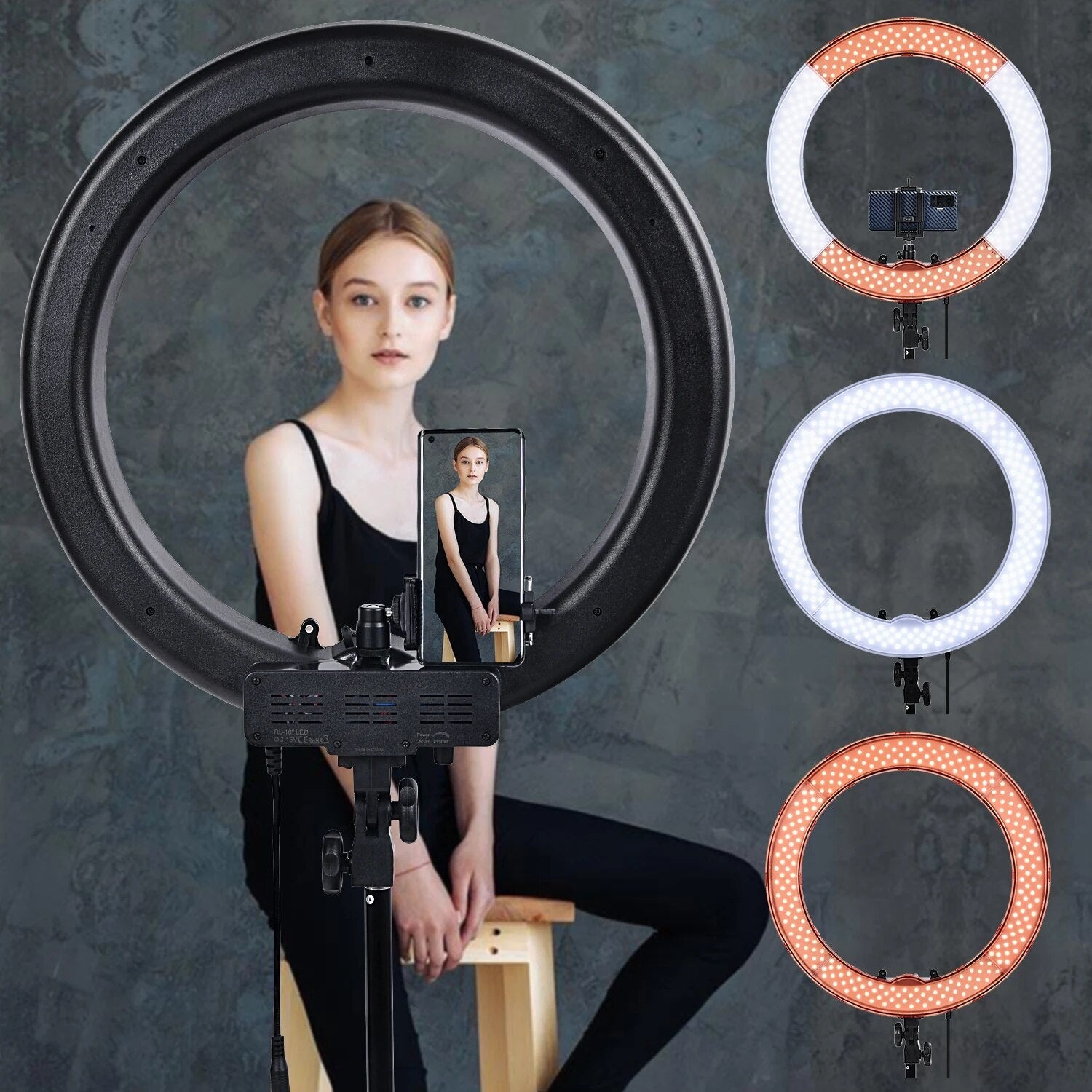 RL-18 Pography Lighting Dimmable Ring Lamp Camera Ring Lamp Led Ringl