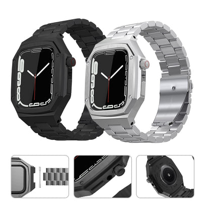 Luxury Modification Mod Kit For Apple Watch Band Case 49mm 44mm 45mm Rubber Str image 1