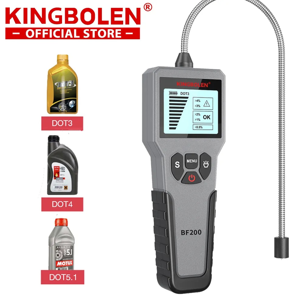 12V Auto Brake Fluid Tester Digital Car Brake Oil Tool BF200 DOT3 DOT4 DOT5.1 L image 2