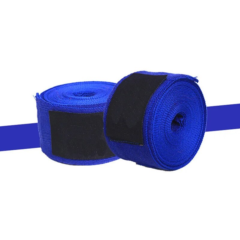 2 Rolls 1.5/2/3/5M Cotton Boxing Bandage Sports Strap Sanda Kick Boxing MMA Han image 3