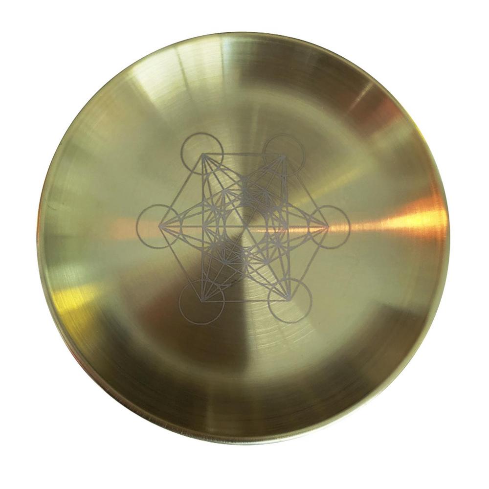 Star Pendulum Board Altar Candlestick Witch Candle Holder Serving Tray Stainles image 0