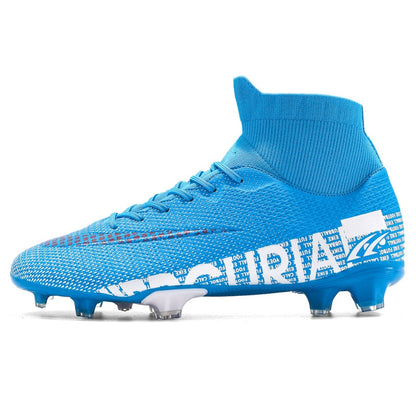 ZHENZU Size 35-45 Men Boys Soccer Shoes ftball Boots High Ankle Kids Cleats T image 1
