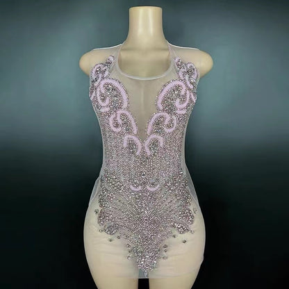 Crystal Beading Sheath Homecoming Dresses Short for Girls 2025 Crew Neckline Di image 1