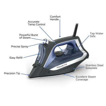 Performance Steam Iron, DW2350U3, Blue image 0