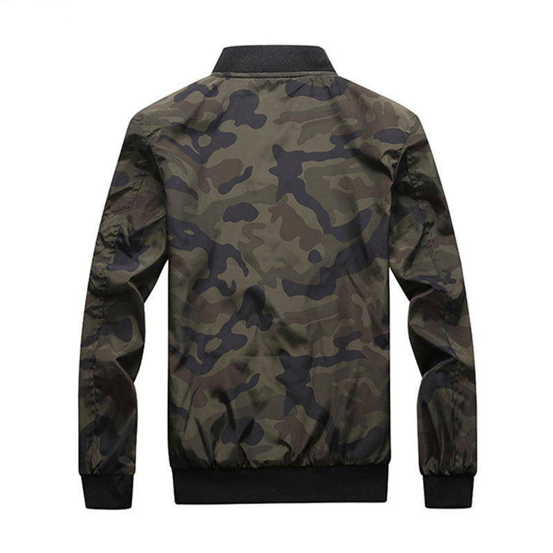 DIMUSI Spring Autumn Men's Camouflage Jackets Male Coats Camo Bomber Jacket Man image 4