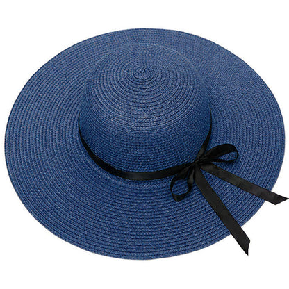 Custom Beach Hats With Name Embroidery Summer Sun Straw Hat for Women's Wide Bri