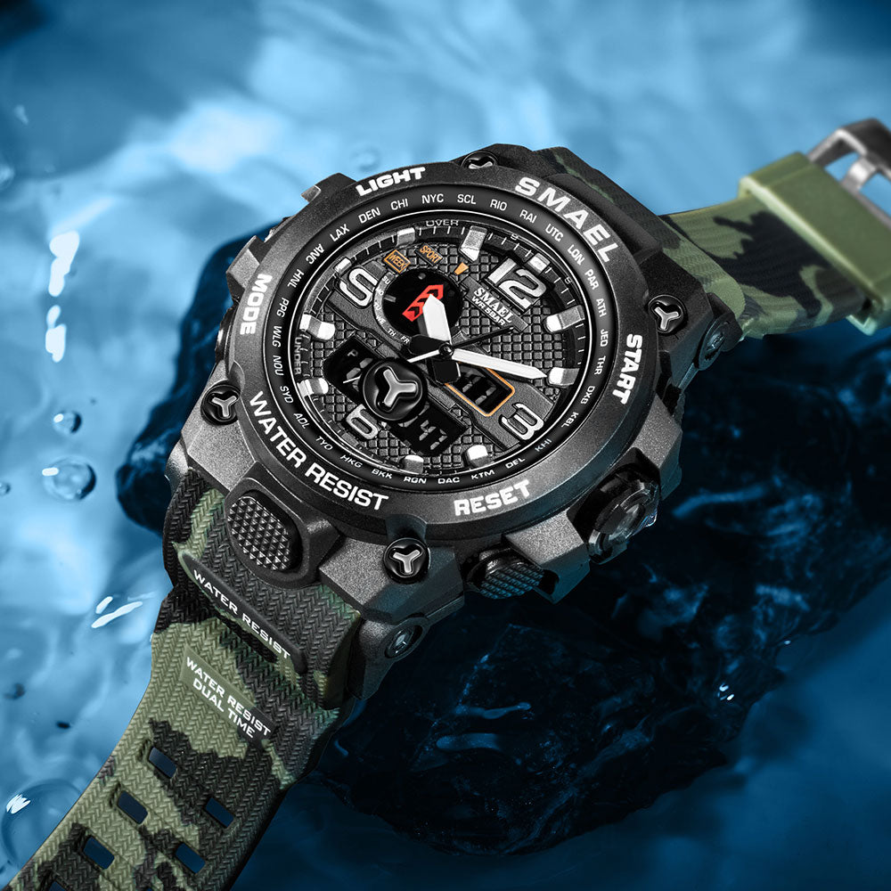 SMAEL Brand Watch For Men, 1545D Man Camouflage Military Sport Watches, Shock R image 7