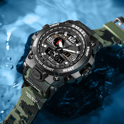 SMAEL Brand Watch For Men, 1545D Man Camouflage Military Sport Watches, Shock R image 7