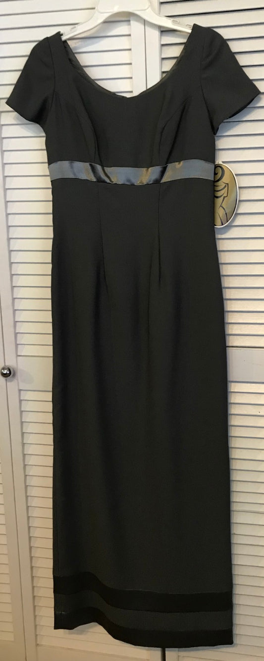 Watters & Watters Women Dress Crepe Gray 3-Band Size 4