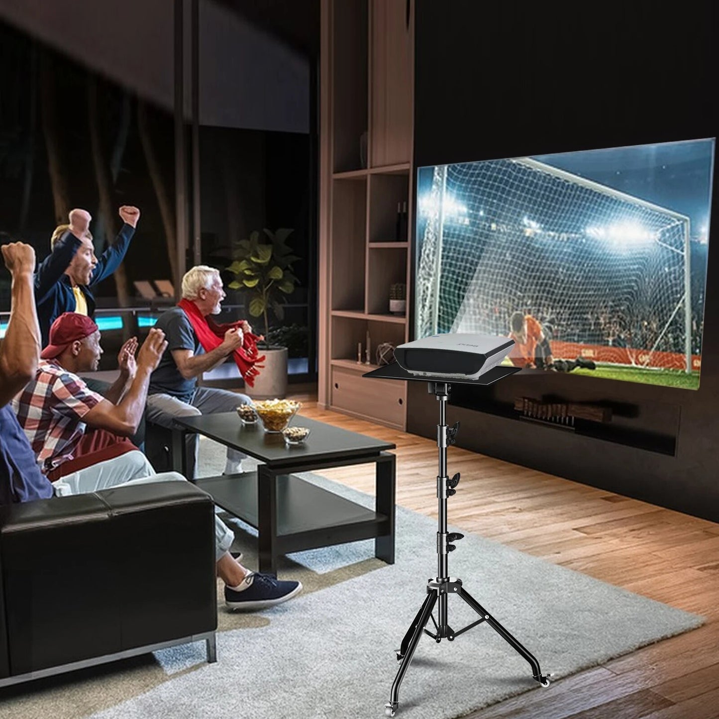 SH 90/125/145CM Projector Tripod Stand With Trays Laptop Tripod, Portable Proje image 8