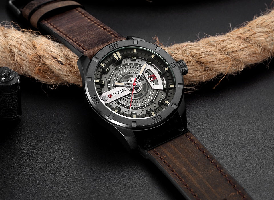 Luxury Watch Brand CURREN Men Military Sports Watches Men's Quartz Date Clock M image 3