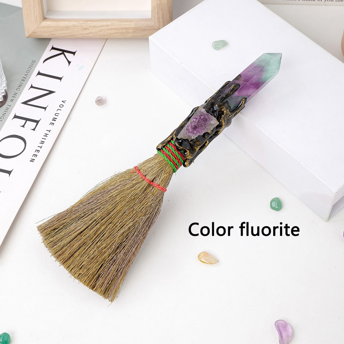 1PC Natural Crystal Point Stone Amethyst Altar Witch Supplies Table Decoration image 6