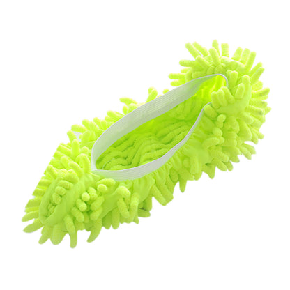 Chenille Dust Mop Slippers Home Floor Cleaning Lazy Mopping Shoes Water Uptake  image 1