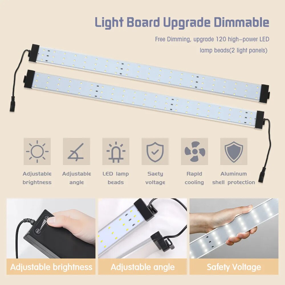 Photo Studio Box Portable Lightbox Tabletop Shooting PVC Backdrop Tent Photogra image 2