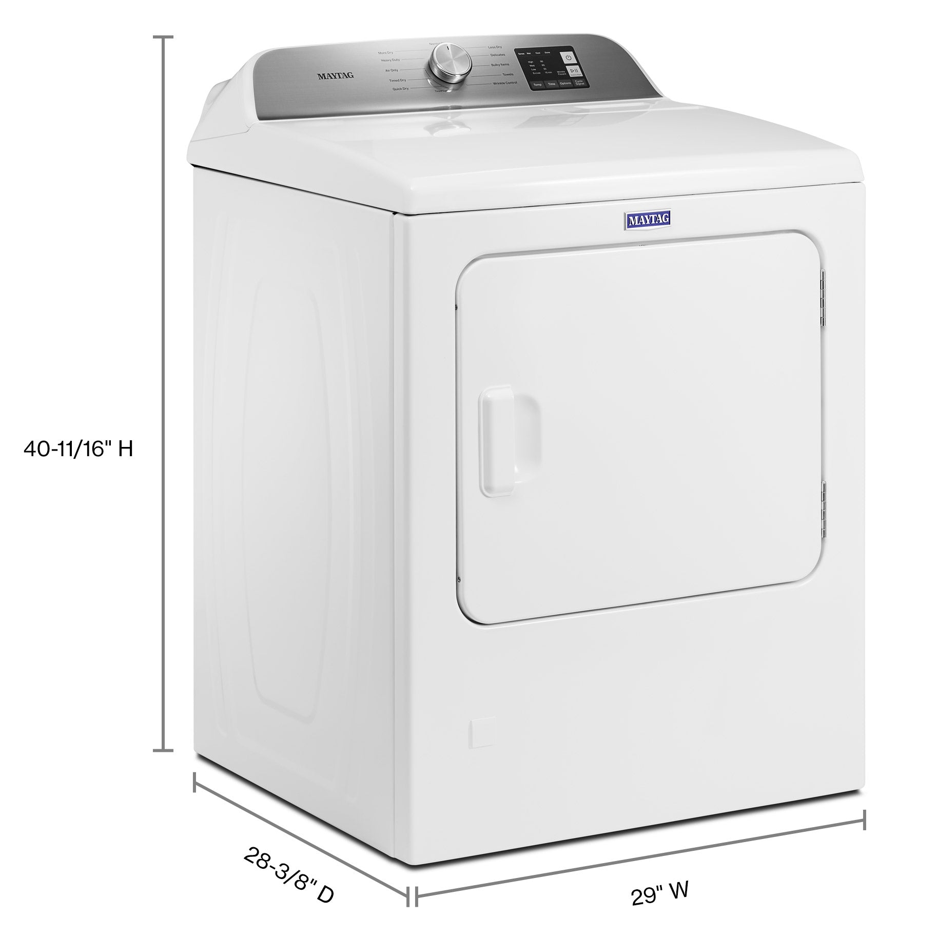 Maytag 4.8 cu. ft. Washer and 7.0 cu. ft. ELECTRIC Dryer with Deep Fill image 3