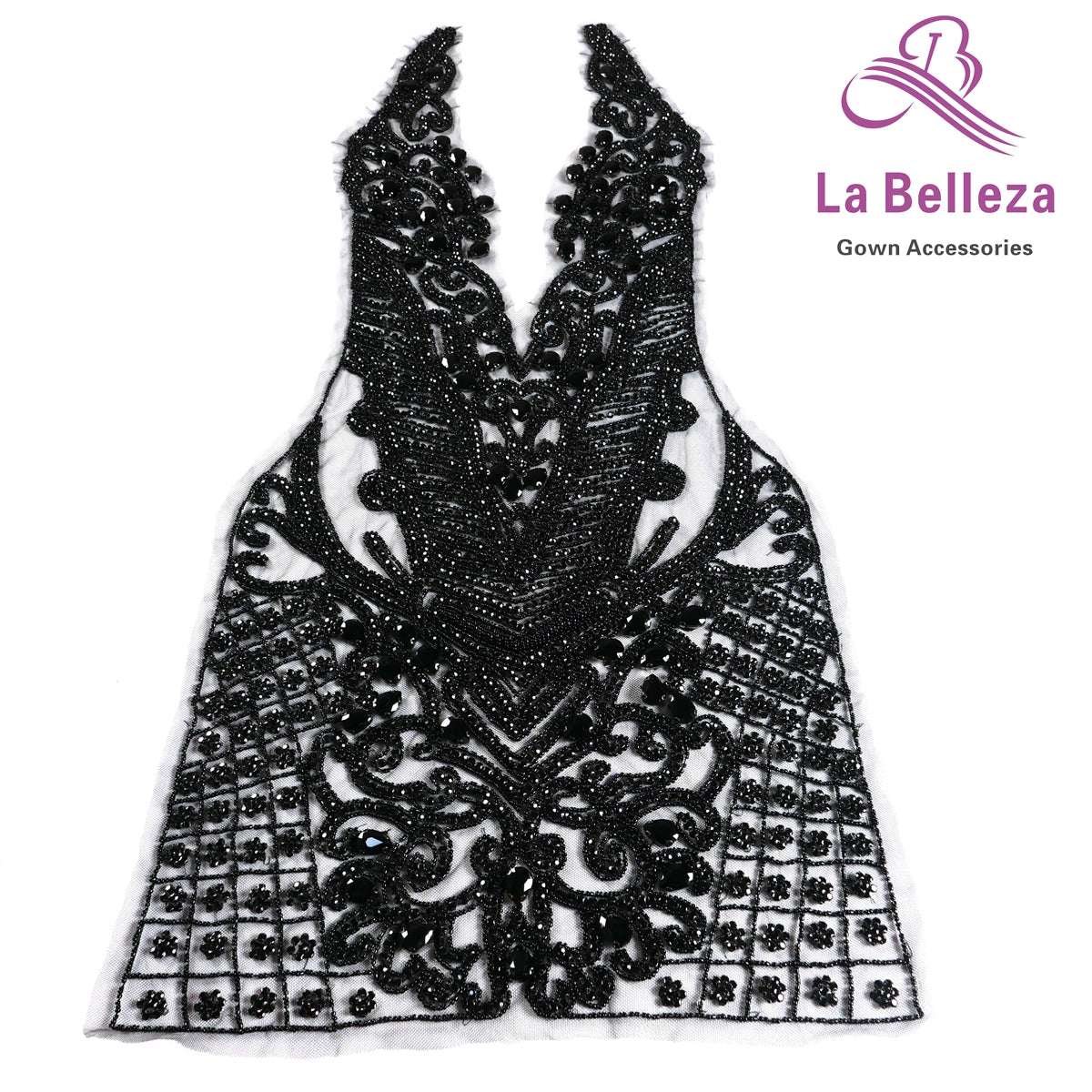 La Belleza New hot  handmade AB black silver 6color bodice Rhines
