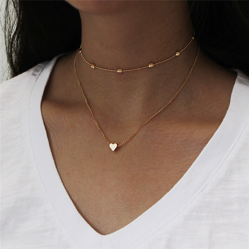 Simple Pearl Beads Chic Exquisite Necklace Gold Color Thin Chain Minimalist Cha image 4