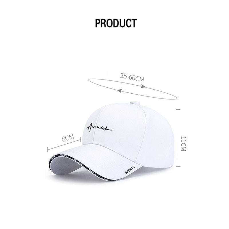 Unisex Casual Letter Embroidered Baseball Cap For Spring Autumn Sun Protection image 3