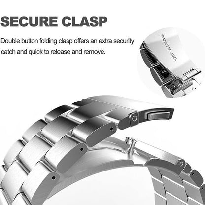 No Gaps Stainless Steel Strap For Samsung Galaxy Watch 6 4 5 40mm 44mm 6 Classi image 3