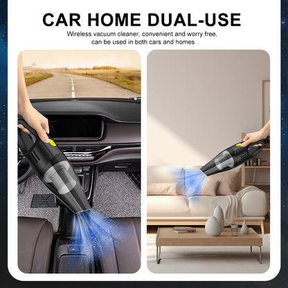 ABS Car Vacuum Cleaner Strong Suction Cleaning Mini Machine Wireless Portable H