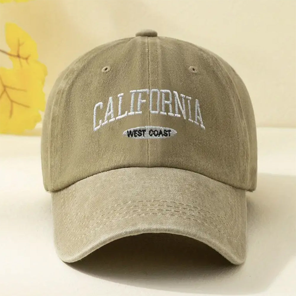 Cotton Retro Vintage Baseball Cap Men Women Denim Embroidered Letters Hat Cotto image 2
