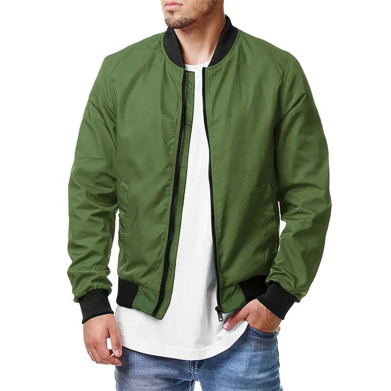 New Military Jacket Men's Slim Bomber Jacket Spring Autumn R Men Outerwear Ma-1 image 5