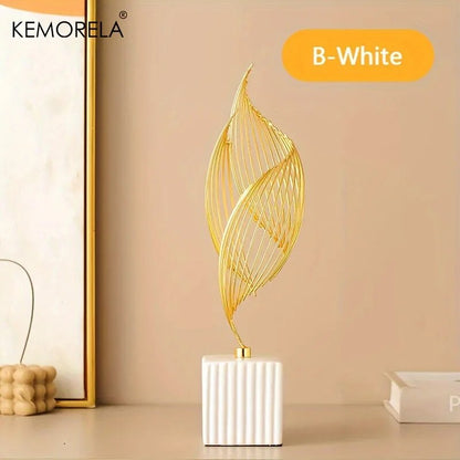 Ceramic Statue Nordic Creative Light Luxury Living Room Decoration Sculptures a image 0