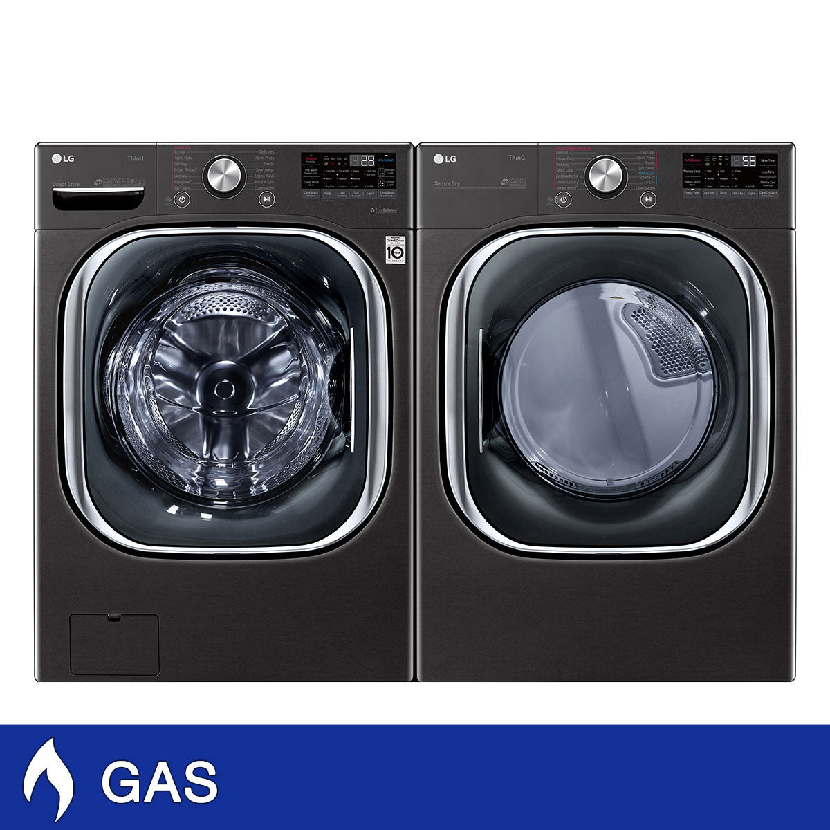 LG SIGNATURE Mega Capacity 5.8 cu. ft. TurboWash Steam Washer and 9.0 cu. image 9