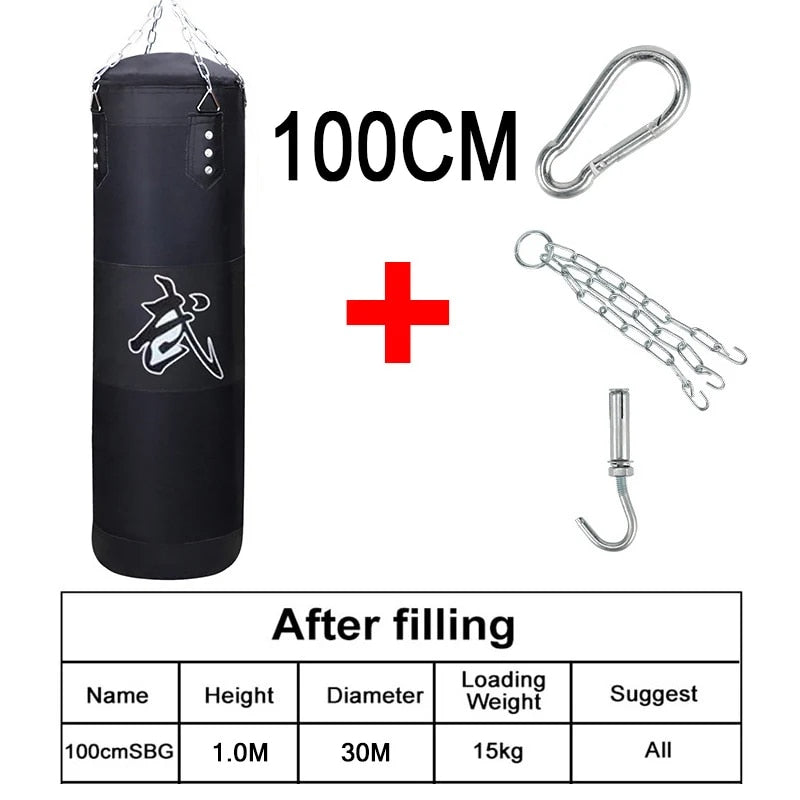 Punch Sandbag Durable Hanging Hollow Sandbag Boxing Heavy Punch Bag With Metal  image 5