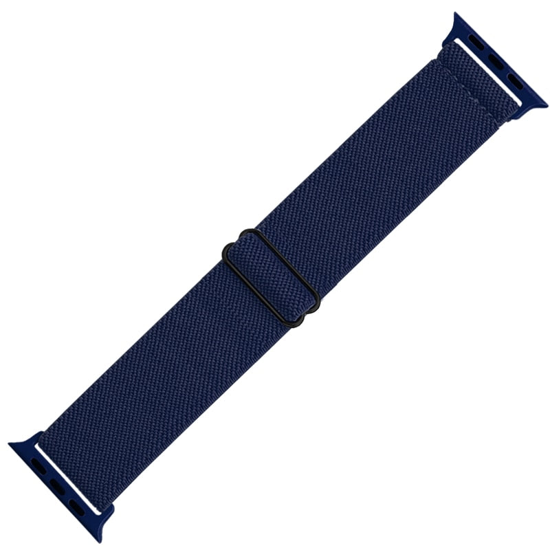 Nylon Strap for Apple Watch Band 7 8 45mm 41mm Adjustable Elastic Breathable Br image 3