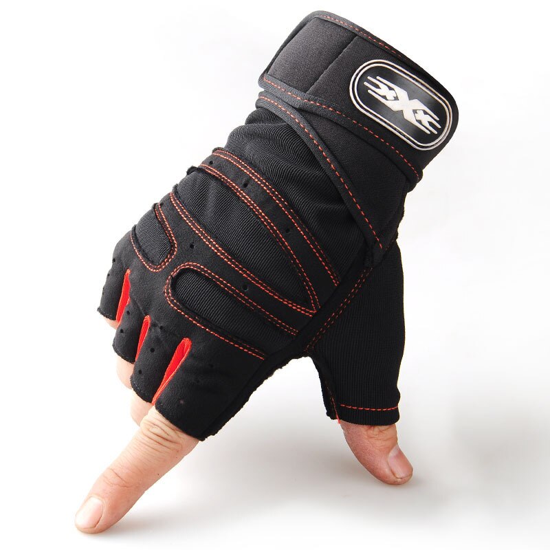 Fitness Half Finger Gloves Men And Women Wrist Guard Sports Dumbbell Riding Non image 3