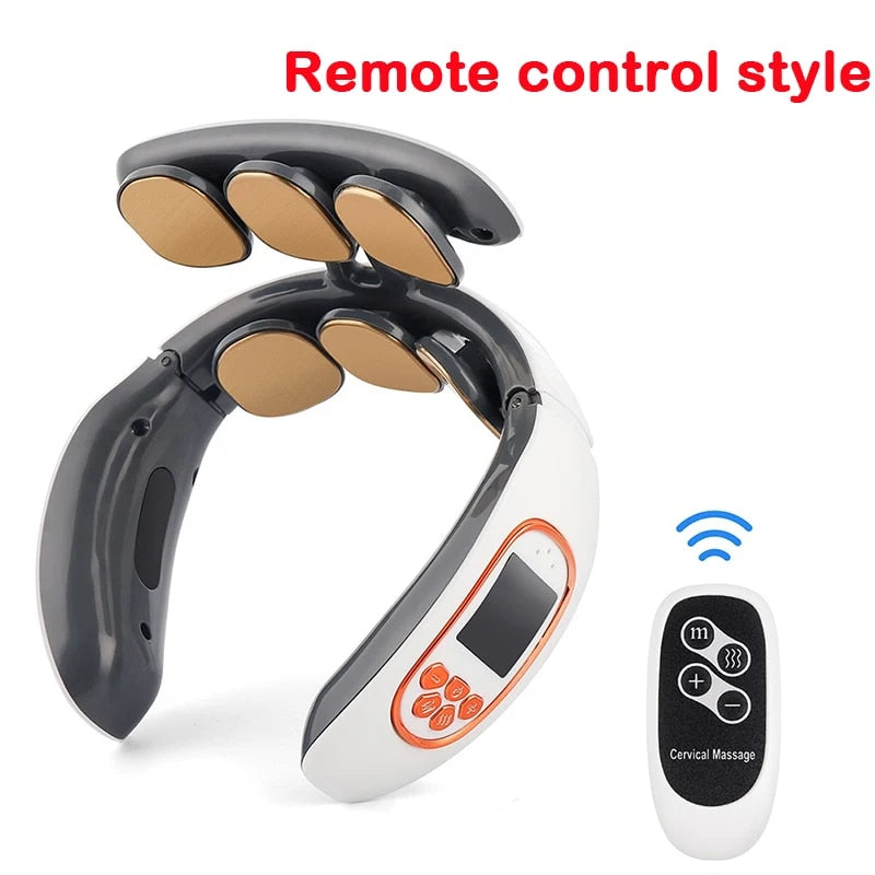 Neck Massage Instrument Intelligent Electric Rechargeable Heating Hot Pressing image 3