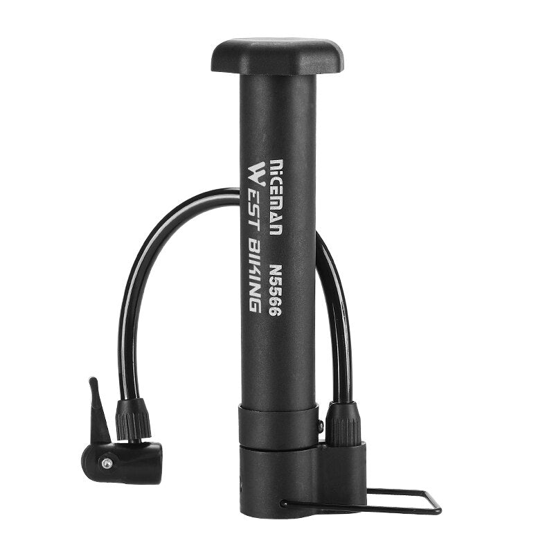 WEST BIKING MTB Bicycle Pump 80 PSI Bike Manual Air Pump Balloon Tire Inflator image 1
