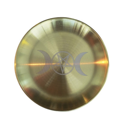 Pentagram Altar Ritual Burning  Holder Plate Stainless Steel Offering  Burning image 5
