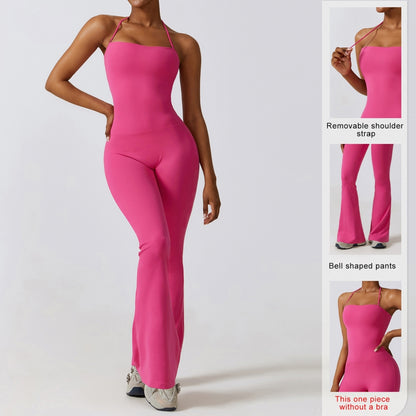 Women Gym Set Training Yoga Suit Sportswear Women Sports Jumpsuit Fitness Rompe image 5