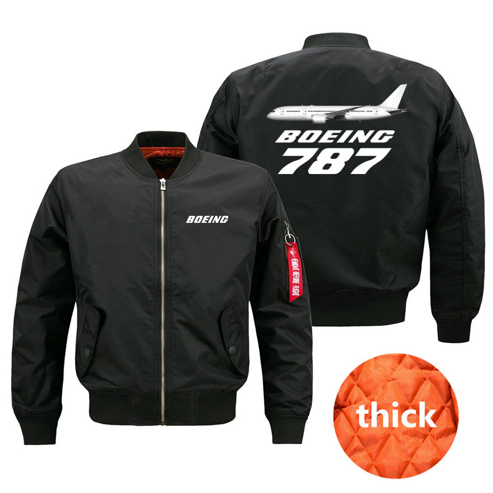 The Boeing 787 Autumn Winter Windproof Flight Aviation Pilots Men Ma1 Bomber Ja
