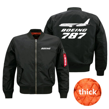The Boeing 787 Autumn Winter Windproof Flight Aviation Pilots Men's Ma1 Bomber Ja