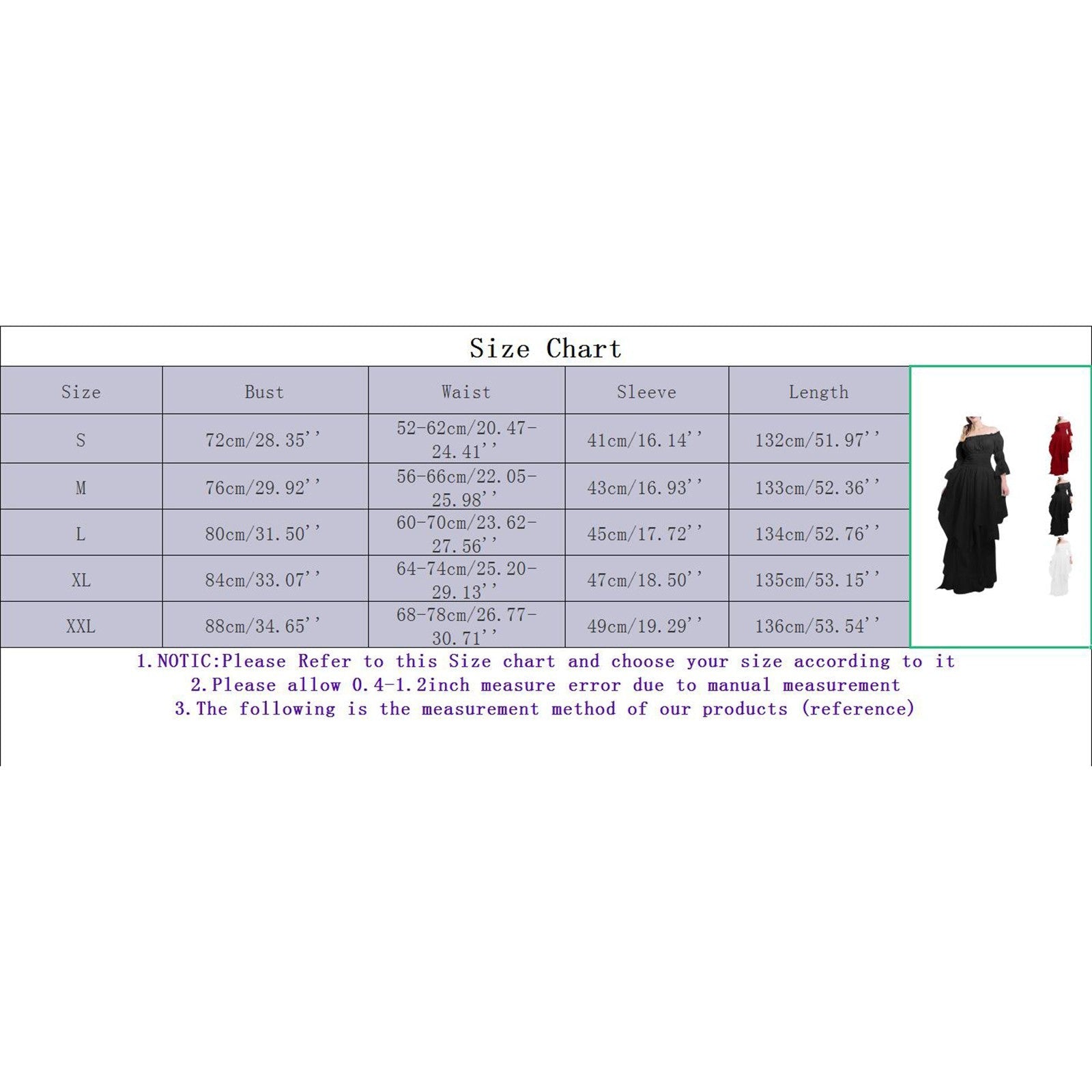 Women's  Maxi Dress Black Red White Gothic Steampunk  Off Shoulder  image 4