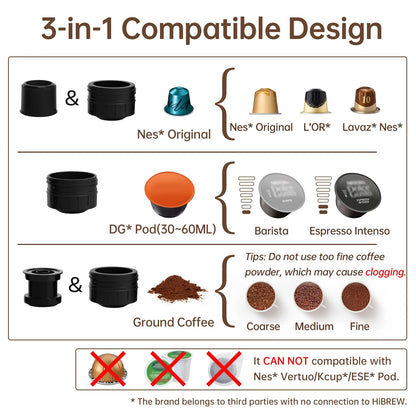 HiBREW Portable Coffee Machine for Car & Home,DC12V  Expresso Coffee Maker Fit image 7