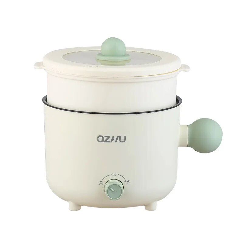 Electric Rice Pot Multicooker pot Stew Heating Pan Noodles Eggs Soup Steamer image 1