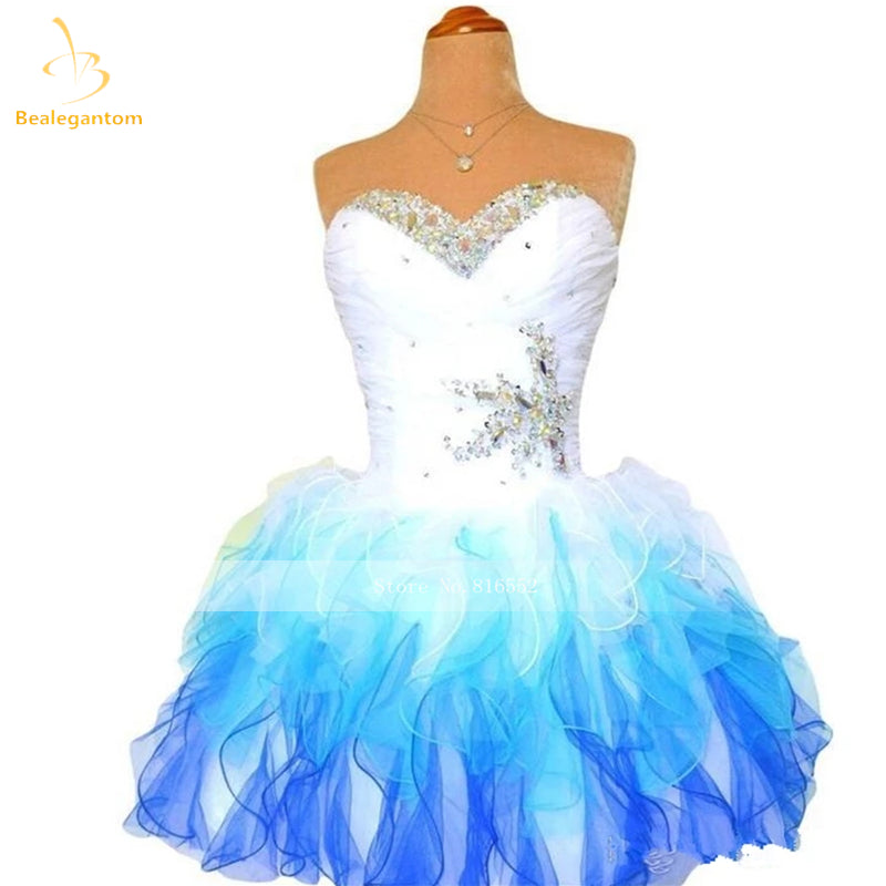 Bealegantom Colorful In Stock Sweetheart Organza Short Homecoming Dresses 2022  image 5