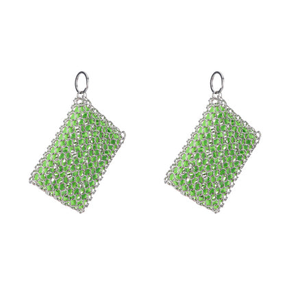 2-10PCS Cast Iron Cleaner with Hanging Ring Chainmail Scrubber Stainless Steel  image 5