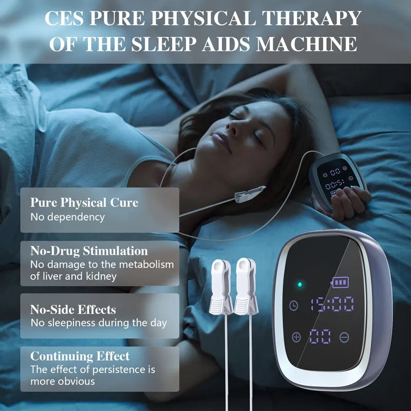 KTS Sleep Aid Device CES Stimulation Therapy 600mAh Hand-held Anxiety Depressio image 5