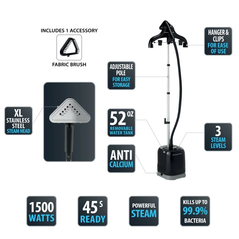 Expert Style Garment Steamer, Travel  Pressing Iron for Clothes image 1