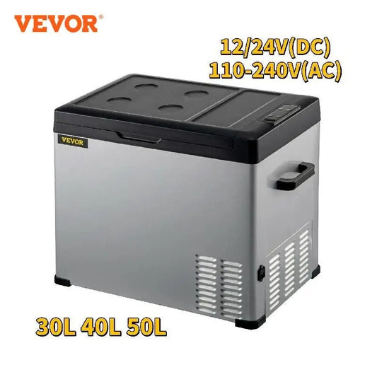 VEVOR 30L 40L 50L Mini Car Refrigerator Portable Fridge Freezer 12/24V DC 110-2